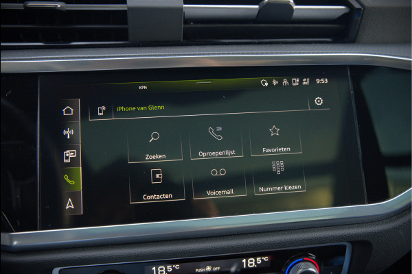 Audi Q3 45 TFSI e S edition | S-Line | Panoramadak | Sonos | Keyless | 360° Camera | Elek. Trekhaak | Matrix led | Dodehoekdetectie | BTW | Leer | Adaptive Cruise Control | Stoelverwarming | Elektrische Stoelen | Virtua