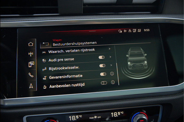 Audi Q3 45 TFSI e S edition | S-Line | Panoramadak | Sonos | Keyless | 360° Camera | Elek. Trekhaak | Matrix led | Dodehoekdetectie | BTW | Leer | Adaptive Cruise Control | Stoelverwarming | Elektrische Stoelen | Virtua