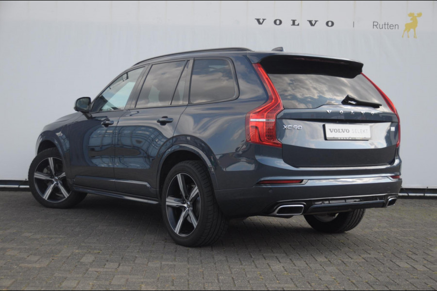 Volvo XC90 T8 390PK Automaat Recharge AWD R-Design / Adaptieve cruise control/ BLIS/ Luchtvering/ Trekhaak/ Harman Kardon Audio/ Apple carplay/ parkeersensoren met 360 Camera/ Elektrische achterklep/ Keyless/ Head up display