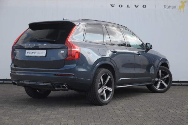 Volvo XC90 T8 390PK Automaat Recharge AWD R-Design / Adaptieve cruise control/ BLIS/ Luchtvering/ Trekhaak/ Harman Kardon Audio/ Apple carplay/ parkeersensoren met 360 Camera/ Elektrische achterklep/ Keyless/ Head up display