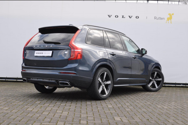 Volvo XC90 T8 390PK Automaat Recharge AWD R-Design / Adaptieve cruise control/ BLIS/ Luchtvering/ Trekhaak/ Harman Kardon Audio/ Apple carplay/ parkeersensoren met 360 Camera/ Elektrische achterklep/ Keyless/ Head up display