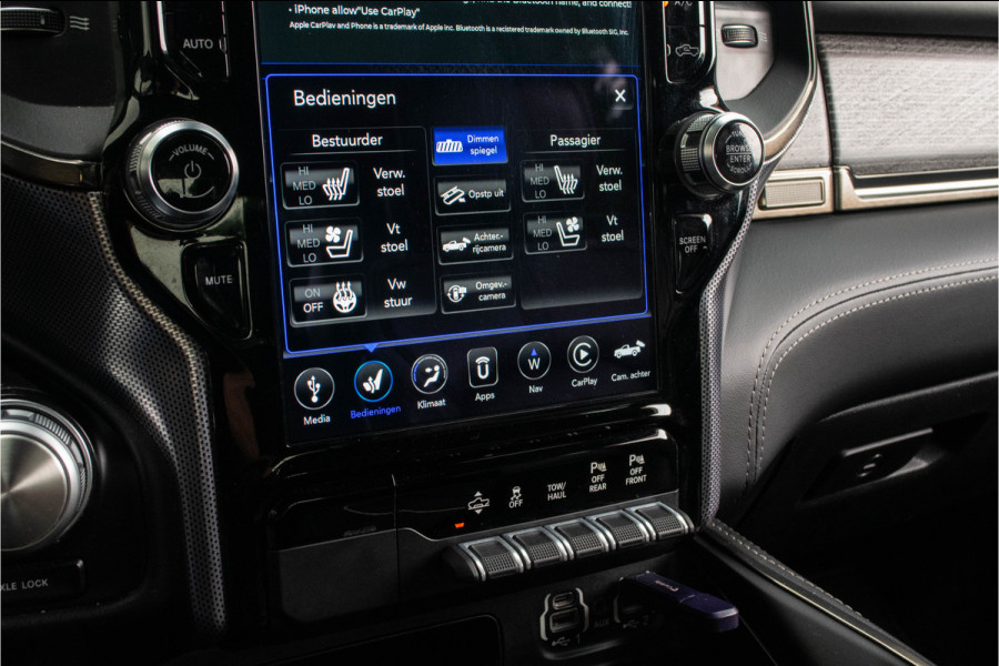 Dodge Ram 1500 5.7 V8 4x4 Crew Cab Limited / Luchtvering/ Virtual Cockpit/ Active ventilatie/ Trekhaak/ Panoramadak/ 296kW (402PK)