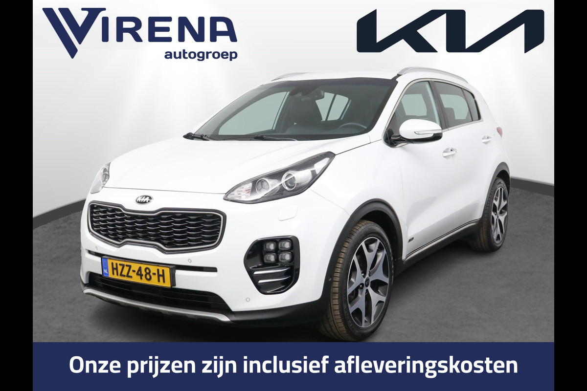 Kia Sportage 1.6 T-GDI 4WD GT-Line PlusLine Airco -  Cruise Control - Climate Control - Dodehoek Detectie - Lederen Bekleding - Navigatie - Stoel/Stuur Verwarming - 12 Maanden BOVAG Garantie
