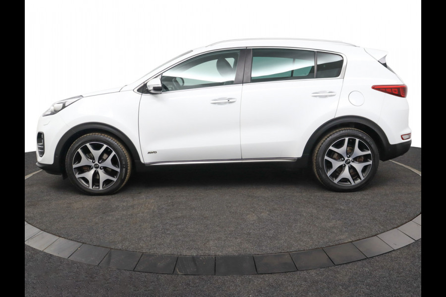 Kia Sportage 1.6 T-GDI 4WD GT-Line PlusLine Airco -  Cruise Control - Climate Control - Dodehoek Detectie - Lederen Bekleding - Navigatie - Stoel/Stuur Verwarming - 12 Maanden BOVAG Garantie