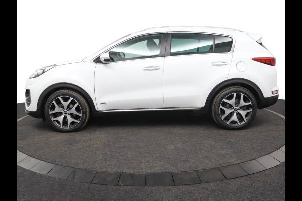 Kia Sportage 1.6 T-GDI 4WD GT-Line PlusLine Airco -  Cruise Control - Climate Control - Dodehoek Detectie - Lederen Bekleding - Navigatie - Stoel/Stuur Verwarming - 12 Maanden BOVAG Garantie