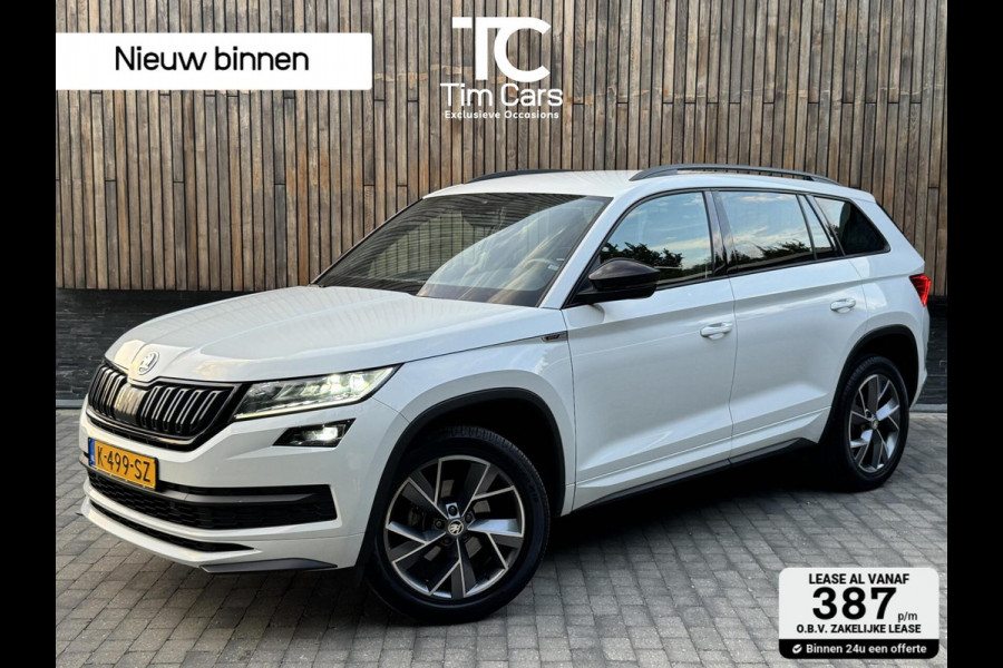Škoda Kodiaq 1.5 TSI Sportline Automaat | Trekhaak uitklapbaar | Navigatiesysteem | Stoelverwarming | Stuurverwarming | Getint glas | Cruise