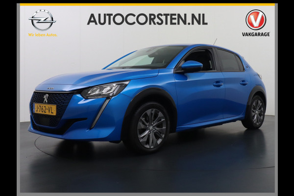 Peugeot e-208 EV 50kWh Adaptive-Cruise Apple Carplay Android Cruise Keyless Led PDC Allure Dab Lmv 16" Bluetooth Regensensor Rijstrooksensor Verkeersbord detectie