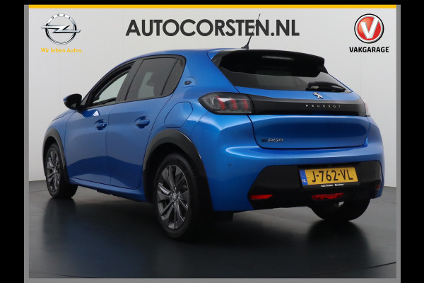 Peugeot e-208 EV 50kWh Adaptive-Cruise Apple Carplay Android Cruise Keyless Led PDC Allure Dab Lmv 16" Bluetooth Regensensor Rijstrooksensor Verkeersbord detectie