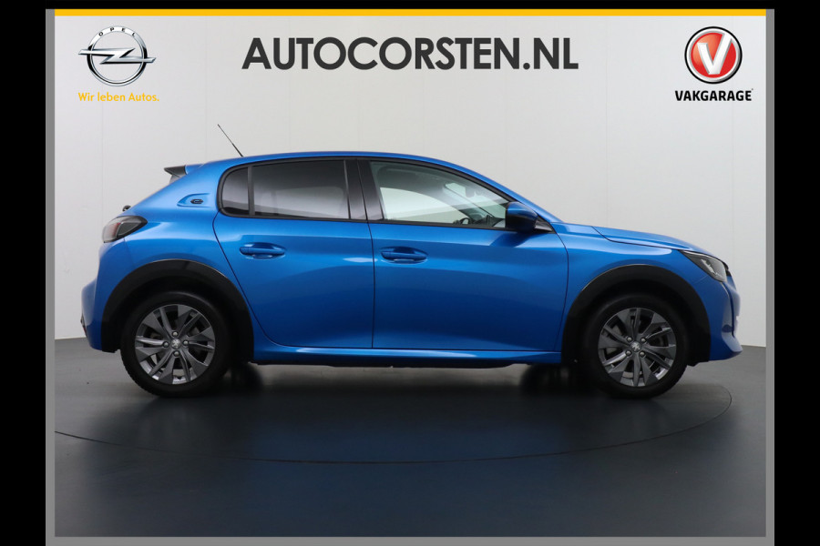Peugeot e-208 EV 50kWh Adaptive-Cruise Apple Carplay Android Cruise Keyless Led PDC Allure Dab Lmv 16" Bluetooth Regensensor Rijstrooksensor Verkeersbord detectie