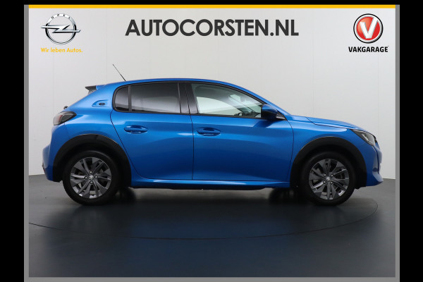 Peugeot e-208 EV 50kWh Adaptive-Cruise Apple Carplay Android Cruise Keyless Led PDC Allure Dab Lmv 16" Bluetooth Regensensor Rijstrooksensor Verkeersbord detectie
