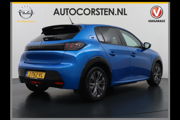 Peugeot e-208 EV 50kWh Adaptive-Cruise Apple Carplay Android Cruise Keyless Led PDC Allure Dab Lmv 16" Bluetooth Regensensor Rijstrooksensor Verkeersbord detectie