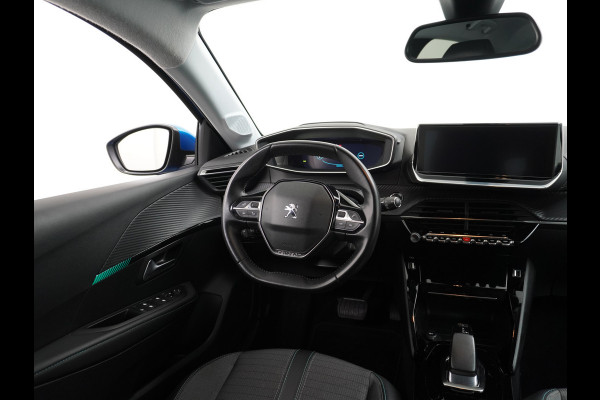 Peugeot e-208 EV 50kWh Adaptive-Cruise Apple Carplay Android Cruise Keyless Led PDC Allure Dab Lmv 16" Bluetooth Regensensor Rijstrooksensor Verkeersbord detectie