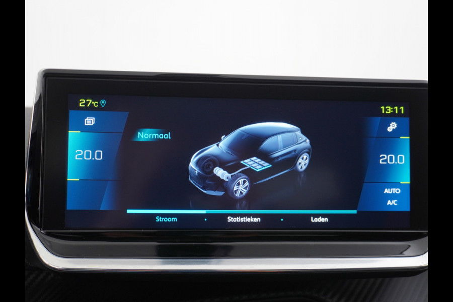 Peugeot e-208 EV 50kWh Adaptive-Cruise Apple Carplay Android Cruise Keyless Led PDC Allure Dab Lmv 16" Bluetooth Regensensor Rijstrooksensor Verkeersbord detectie