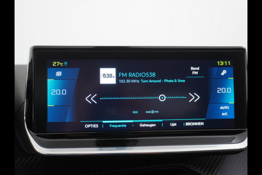 Peugeot e-208 EV 50kWh Adaptive-Cruise Apple Carplay Android Cruise Keyless Led PDC Allure Dab Lmv 16" Bluetooth Regensensor Rijstrooksensor Verkeersbord detectie