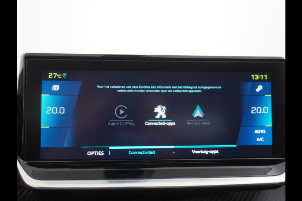 Peugeot e-208 EV 50kWh Adaptive-Cruise Apple Carplay Android Cruise Keyless Led PDC Allure Dab Lmv 16" Bluetooth Regensensor Rijstrooksensor Verkeersbord detectie