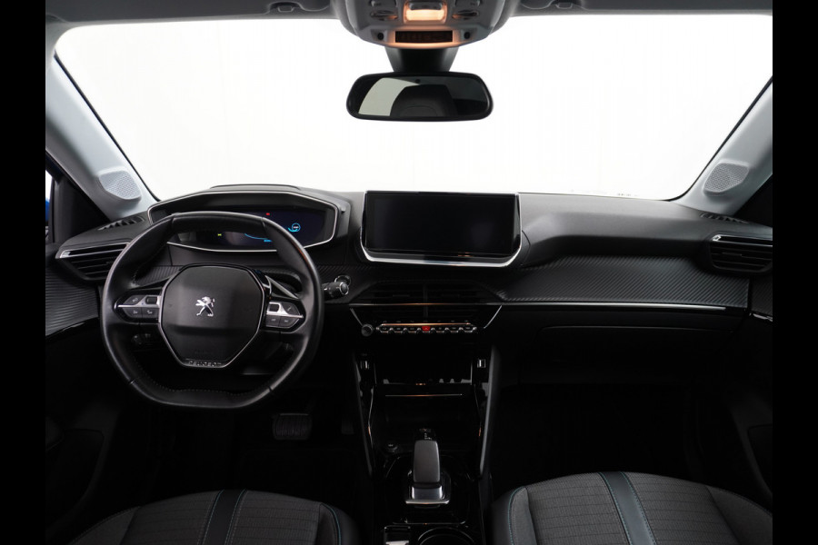 Peugeot e-208 EV 50kWh Adaptive-Cruise Apple Carplay Android Cruise Keyless Led PDC Allure Dab Lmv 16" Bluetooth Regensensor Rijstrooksensor Verkeersbord detectie