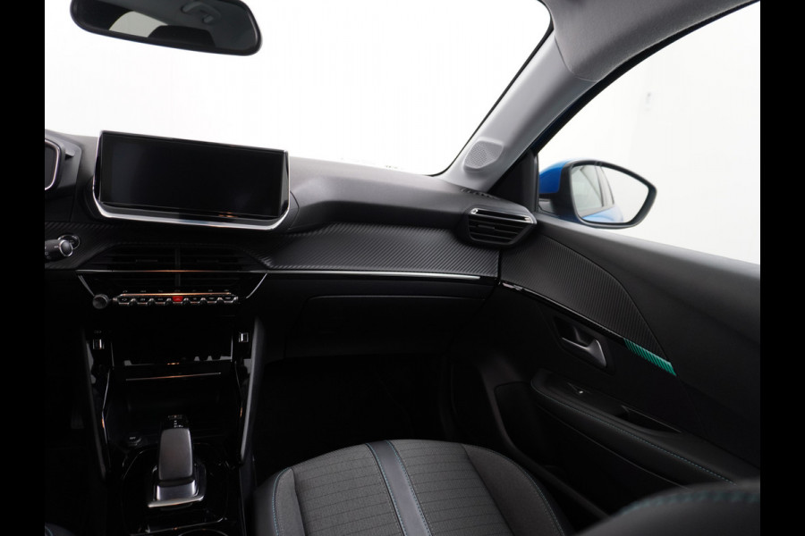 Peugeot e-208 EV 50kWh Adaptive-Cruise Apple Carplay Android Cruise Keyless Led PDC Allure Dab Lmv 16" Bluetooth Regensensor Rijstrooksensor Verkeersbord detectie