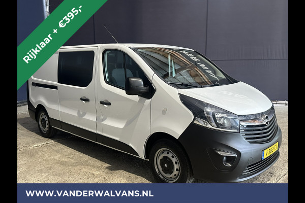Opel Vivaro 1.6 CDTI 122pk L2H1 *Rijklaar Direct Rijden* Dubbele Cabine Euro6 Airco | Trekhaak | LED | 5-Zits Cruisecontrol, Inrichting, Bluetooh-telefonie