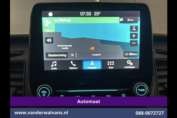 Ford Transit Custom 2.0 TDCI 131pk Automaat L1H1 Euro6 Airco | Camera | Navigatie | LED | Apple Carplay | Android Auto Cruisecontrol, Stoelverwarming, Trekhaak, Parkeersensoren, Achterklep