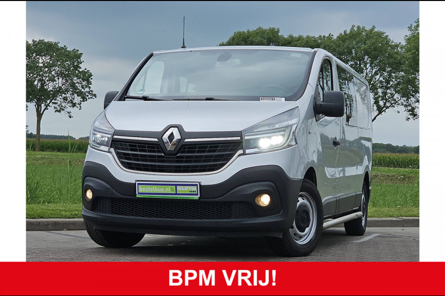 Renault Trafic 2.0 dCi 145 T29 L2H1 DC Comfort Airco Automaat Navi Sidebars Euro6 145Pk NAP 1e Eigenaar!