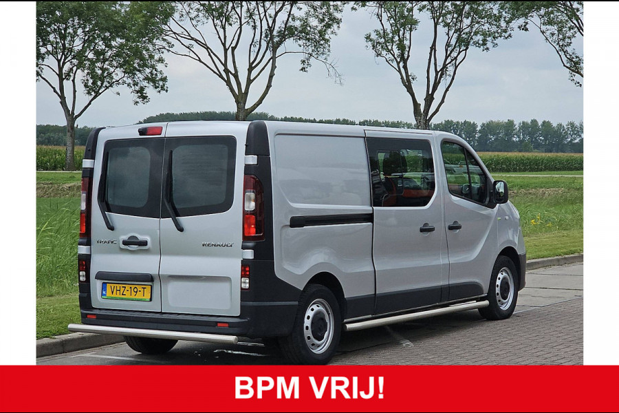 Renault Trafic 2.0 dCi 145 T29 L2H1 DC Comfort Airco Automaat Navi Sidebars Euro6 145Pk NAP 1e Eigenaar!
