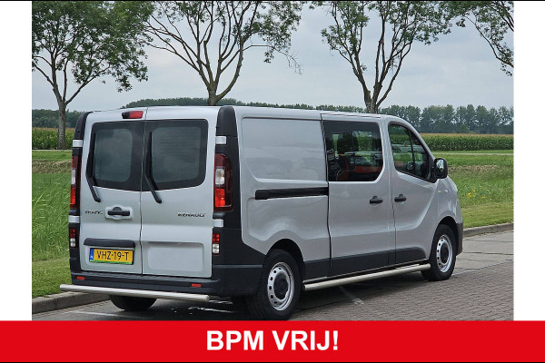 Renault Trafic 2.0 dCi 145 T29 L2H1 DC Comfort Airco Automaat Navi Sidebars Euro6 145Pk NAP 1e Eigenaar!
