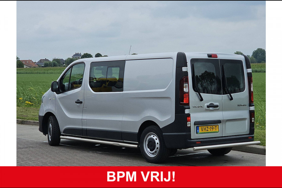 Renault Trafic 2.0 dCi 145 T29 L2H1 DC Comfort Airco Automaat Navi Sidebars Euro6 145Pk NAP 1e Eigenaar!
