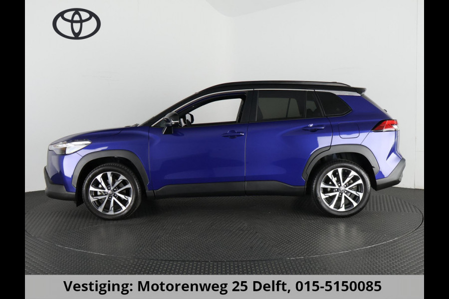 Toyota Corolla Cross HYBRID 200 STYLE-PACK BI-TONE PANORAMADAK 1e EIG.BIJNA 2024.GARANTIE 10-2033.BSM.PDC V+A. STUUR+STOELVERWARMING.ETC ETC