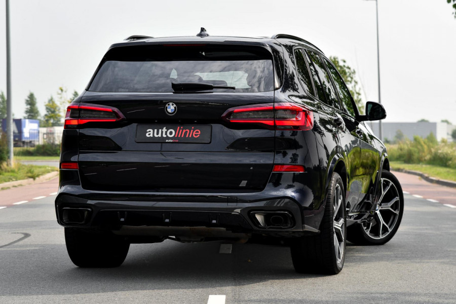 BMW X5 XDrive45e M-Sport. Aero, Luchtv, Pano, 360, HUD, ACC, Keyless, Trekhaak, H/K, Leder, Sfeer, 21'' CarPlay!