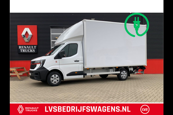 Renault Master E-Tech T35 87 kWh 130 kW snelladen L3 Bakwagen Citybox met laadklep 750Kg DHollandia, Camera,  Multimedia, Verwarmde voorruit.