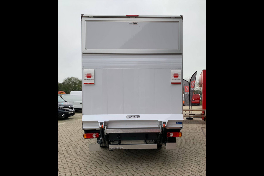 Renault Master E-Tech T35 87 kWh 130 kW snelladen L3 Bakwagen Citybox met laadklep 750Kg DHollandia, Camera,  Multimedia, Verwarmde voorruit.