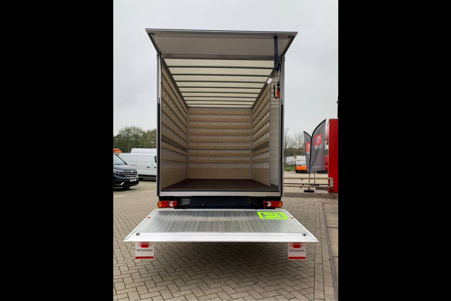 Renault Master E-Tech T35 87 kWh 130 kW snelladen L3 Bakwagen Citybox met laadklep 750Kg DHollandia, Camera,  Multimedia, Verwarmde voorruit.