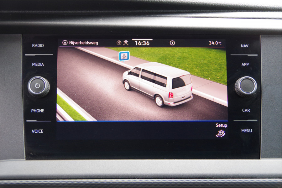Volkswagen Transporter 2.0 TDI L2 150PK AUT. DC-5P, LED, 2X SCHUIFDEUR, TREKHAAK, NAVI, CRUISE, LEDER STUUR, PARKEERSENSOREN, MISTLAMPEN, DUBBELE CABIN
