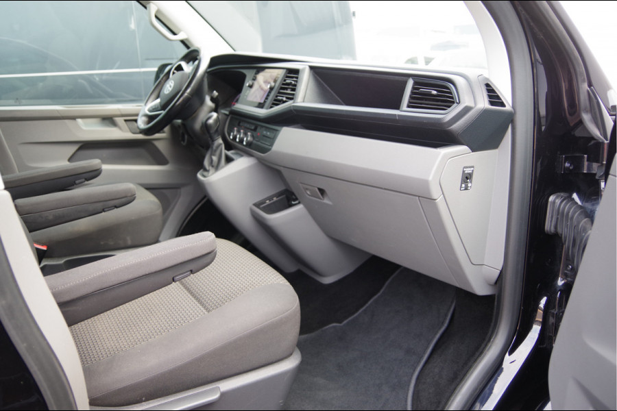Volkswagen Transporter 2.0 TDI L2 150PK AUT. DC-5P, LED, 2X SCHUIFDEUR, TREKHAAK, NAVI, CRUISE, LEDER STUUR, PARKEERSENSOREN, MISTLAMPEN, DUBBELE CABIN