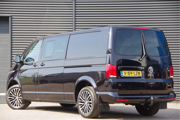 Volkswagen Transporter 2.0 TDI L2 150PK AUT. DC-5P, LED, 2X SCHUIFDEUR, TREKHAAK, NAVI, CRUISE, LEDER STUUR, PARKEERSENSOREN, MISTLAMPEN, DUBBELE CABIN