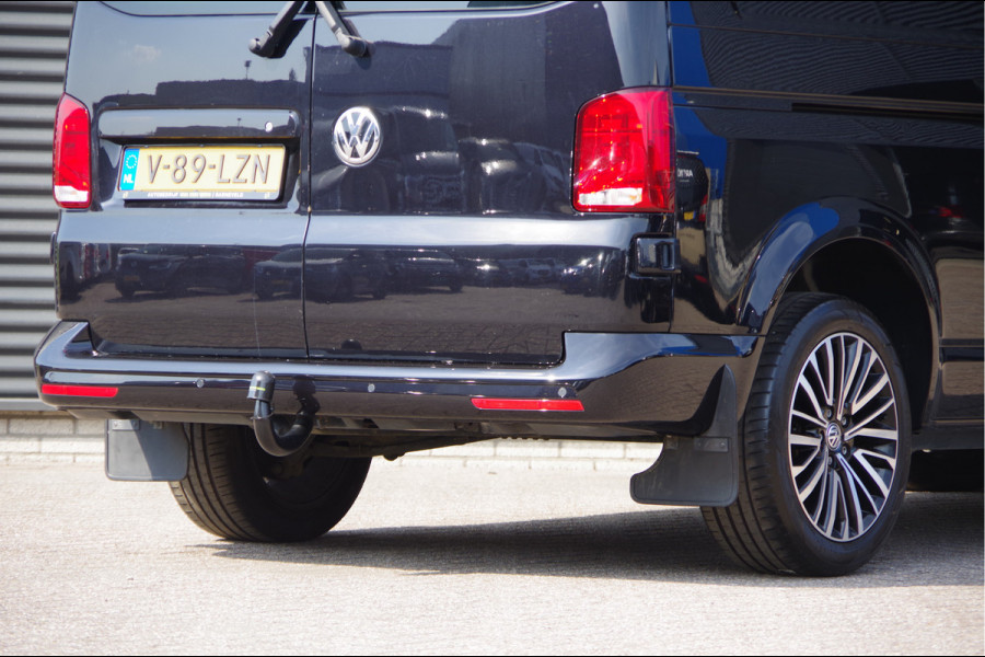 Volkswagen Transporter 2.0 TDI L2 150PK AUT. DC-5P, LED, 2X SCHUIFDEUR, TREKHAAK, NAVI, CRUISE, LEDER STUUR, PARKEERSENSOREN, MISTLAMPEN, DUBBELE CABIN