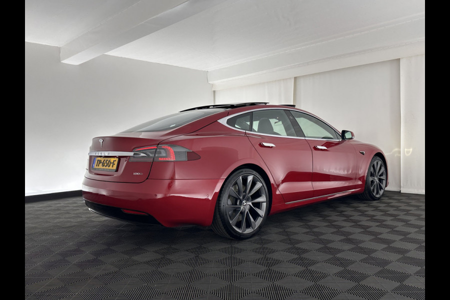 Tesla Model S 100D AWD [ 3-Fase ] Aut. *PANO | LUXURY-LEATHER | AUTO-PILOT | ADAPTIVE-CRUISE | FULL-LED | NAVI-FULLMAP | AIR-SUSPENSION | KEYLESS | TOP-VIEW | CARPLAY | MEMORY-PACK | HEATED-SPORTSEATS | DIGI-COCKPIT | 21"ALU*