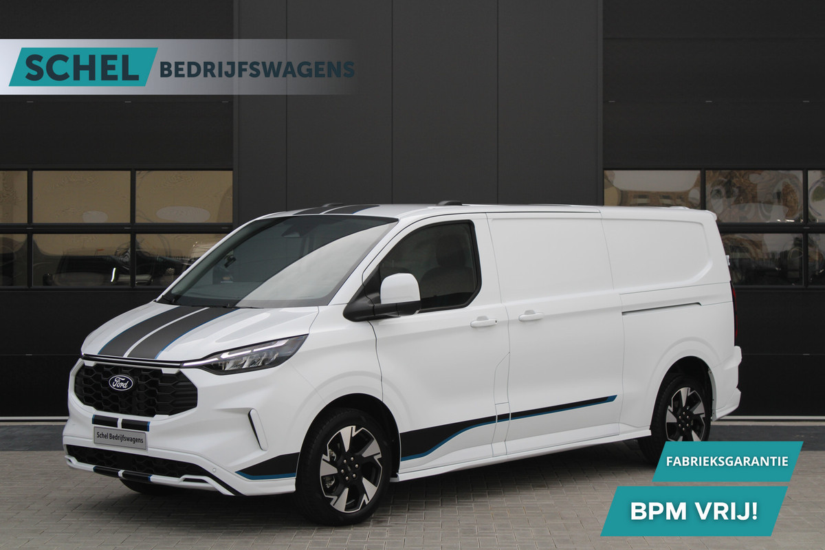 Ford Transit Custom 300 2.0 TDCI L2H1 Sport 170pk - 2x Schuifdeur - Trekhaak - ACC - 19'' LM Velgen - 70L Tank - Navi - Camera - Stoel & Stuurverwar Ford Transit Custom 300 2.0 TDCI L2H1 Sport 170pk - 2x Schuifdeur - Trekhaak - ACC - 19'' LM Velgen - 70L Tank - Navi - Camera - Stoel & Stuurverwar