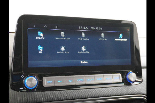 Hyundai Kona EV 64kWh Camera Apple Carplay/Android Auto Navi Adaptive Cruise Camera HUD Pdc-V+A 17"LM Lane Assist Blind Spot Monitor FCA Keyless Led Etms systeem Forward Collision-Avoidance Assist Highway assist sys Origineel NLse auto,  garantie op accu 06-07-2028/160.000km