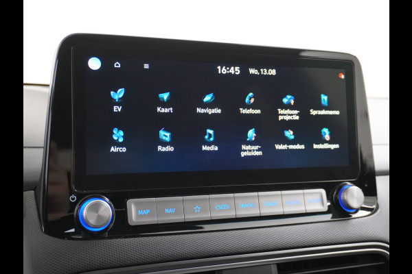Hyundai Kona EV 64kWh Camera Apple Carplay/Android Auto Navi Adaptive Cruise Camera HUD Pdc-V+A 17"LM Lane Assist Blind Spot Monitor FCA Keyless Led Etms systeem Forward Collision-Avoidance Assist Highway assist sys Origineel NLse auto,  garantie op accu 06-07-2028/160.000km