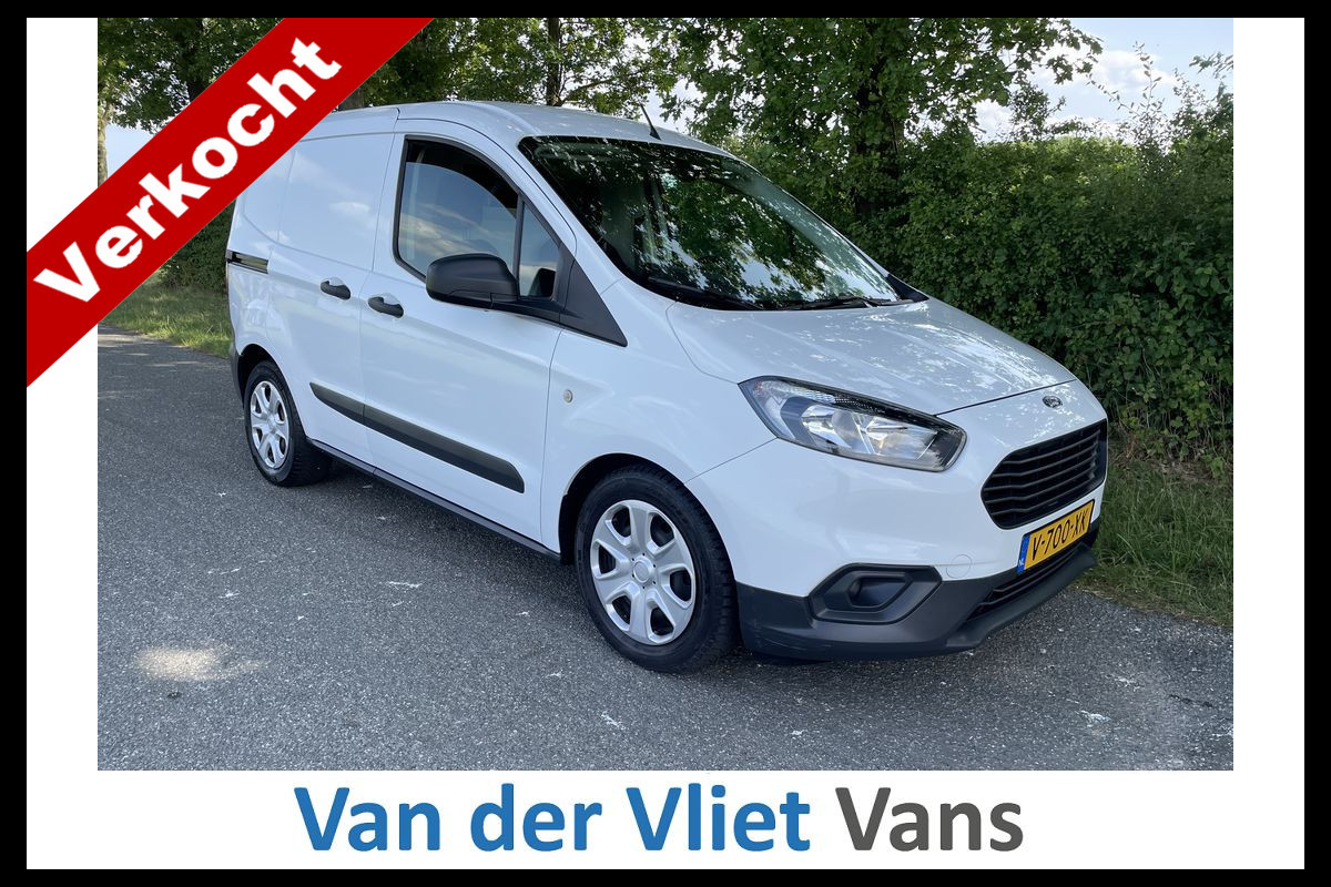 Ford Transit Courier 1.5 TDCI E6 Trend BPM Vrij! Lease €142 p/m, Airco, Navi, PDC, Schuifdeur, Volledig onderhoudshistorie aanwezig