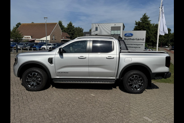 Ford Ranger 3.0 V6 Wildtrak Double Cab EcoBlue |241pk!! | 2-zits|  BPM vrij | Rollertop | Trekhaak | Technology Pack | Uniek in Nederland | Verlengde fabrieksgarantie tot 03-2028