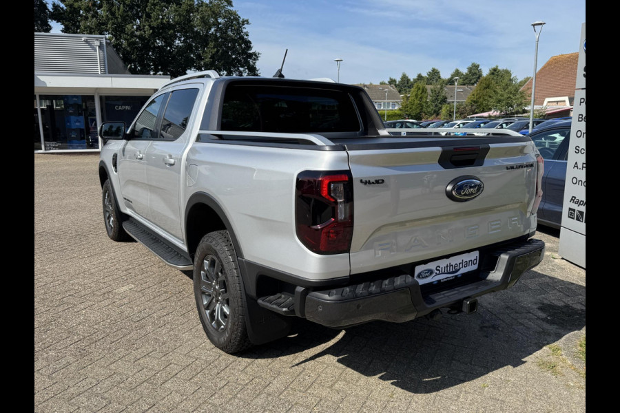 Ford Ranger 3.0 V6 Wildtrak Double Cab EcoBlue |241pk!! | 2-zits|  BPM vrij | Rollertop | Trekhaak | Technology Pack | Uniek in Nederland | Verlengde fabrieksgarantie tot 03-2028