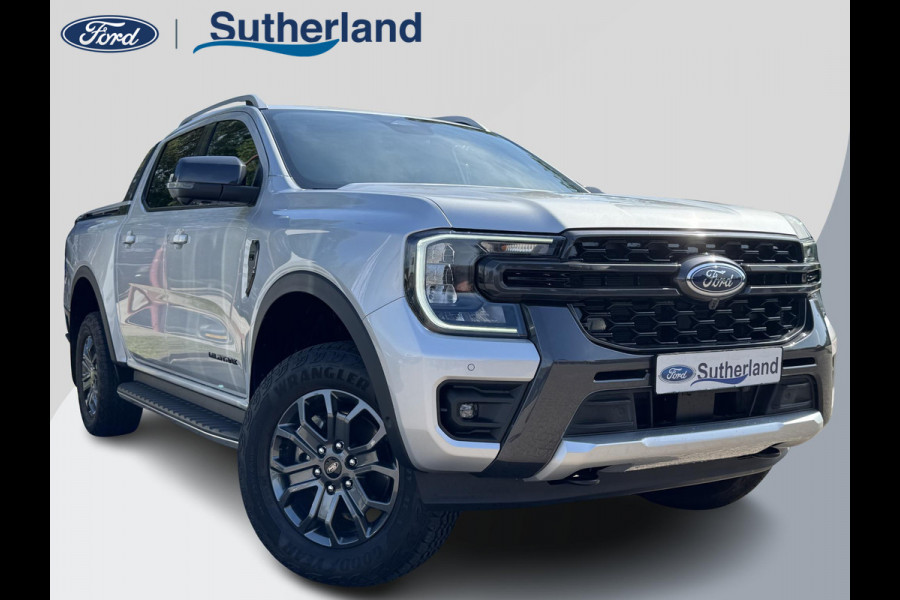 Ford Ranger 3.0 V6 Wildtrak Double Cab EcoBlue |241pk!! | 2-zits|  BPM vrij | Rollertop | Trekhaak | Technology Pack | Uniek in Nederland | Verlengde fabrieksgarantie tot 03-2028