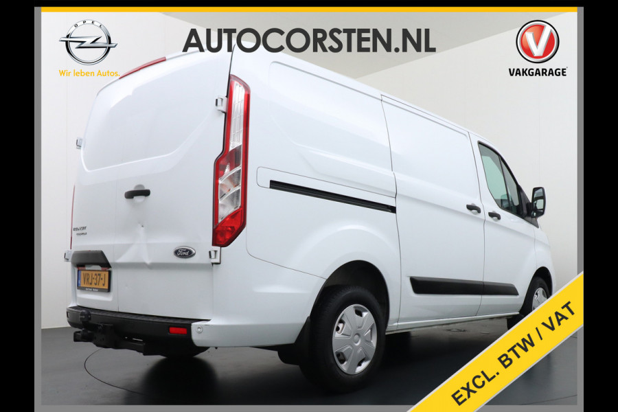 Ford Transit Custom 280 2.0TDCI 105PK L1H1 Airco Cruise Control Trekhaak PDC Bluetooth DAB 3-Persoons Trend Schuifdeur Betonplex Wandbetimmering Kastenbouw Euro 6 1e Eigenaar 2.500KG Trekgewicht