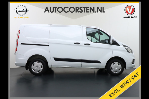 Ford Transit Custom 280 2.0TDCI 105PK L1H1 Airco Cruise Control Trekhaak PDC Bluetooth DAB 3-Persoons Trend Schuifdeur Betonplex Wandbetimmering Kastenbouw Euro 6 1e Eigenaar 2.500KG Trekgewicht