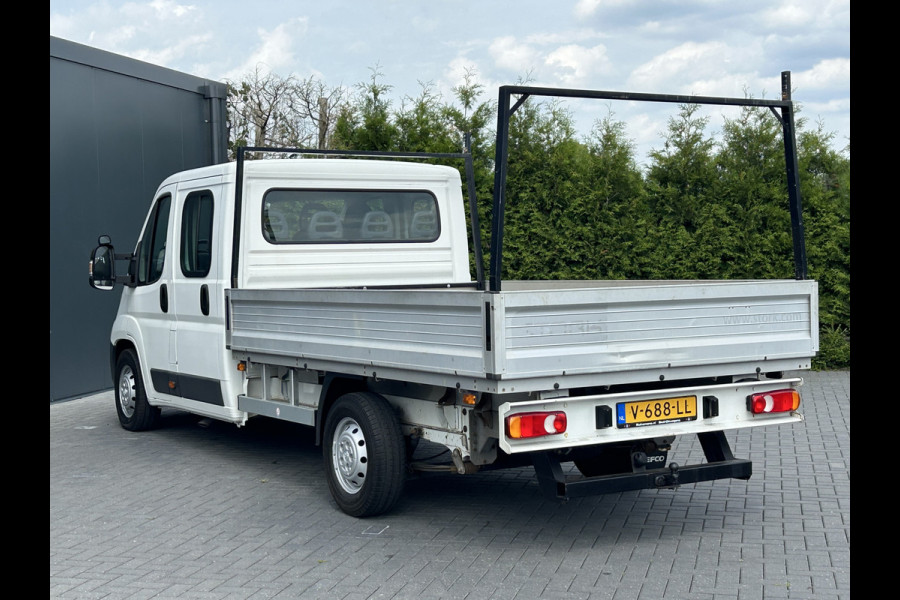 Peugeot Boxer 2.0 164 PK EURO 6 / PICK UP / OPEN LAADBAK / 49.917KM !! / 1e EIG. / 7-PERS DUBBELE CABINE / TREKHAAK / AIRCO / BLUETOOTH