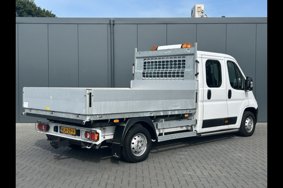 Citroën Jumper 2.2 BlueHDi 141 PK EURO 6 / KIPPER / 7 PERS / DUBBELE CABINE / PICK UP / OPEN LAADBAK / 2.5 TONS TREKHAAK / LED