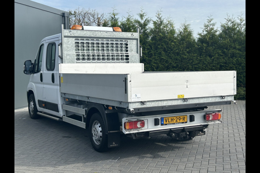 Citroën Jumper 2.2 BlueHDi 141 PK EURO 6 / KIPPER / 7 PERS / DUBBELE CABINE / PICK UP / OPEN LAADBAK / 2.5 TONS TREKHAAK / LED
