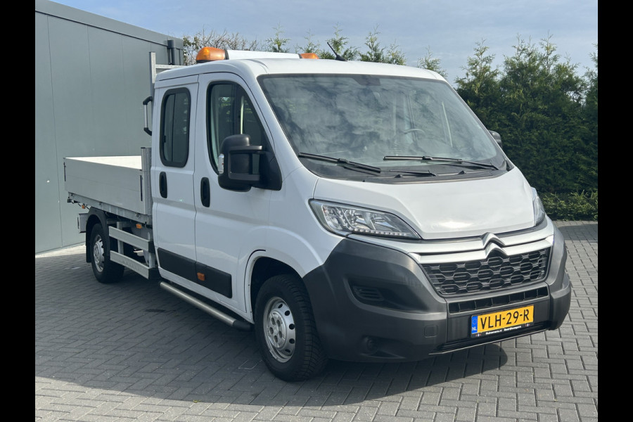 Citroën Jumper 2.2 BlueHDi 141 PK EURO 6 / KIPPER / 7 PERS / DUBBELE CABINE / PICK UP / OPEN LAADBAK / 2.5 TONS TREKHAAK / LED